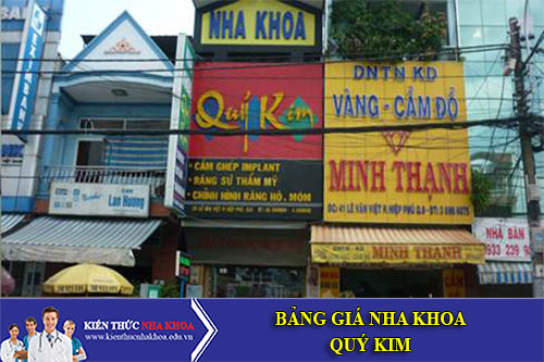 Bảng Giá Nha Khoa Quý Kim