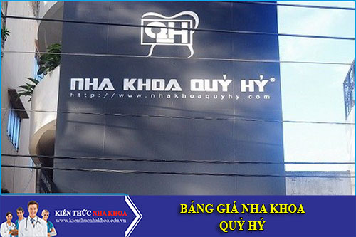 Bảng Giá Nha Khoa Quý Hỷ