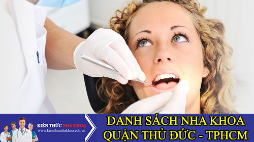 danh sách nha khoa quận thủ đức